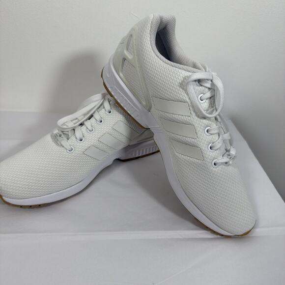 Adidas Flux Torsion All White Men 8 1/2 Athletic Comfort Gym Training Shoe - Picture 8 of 8